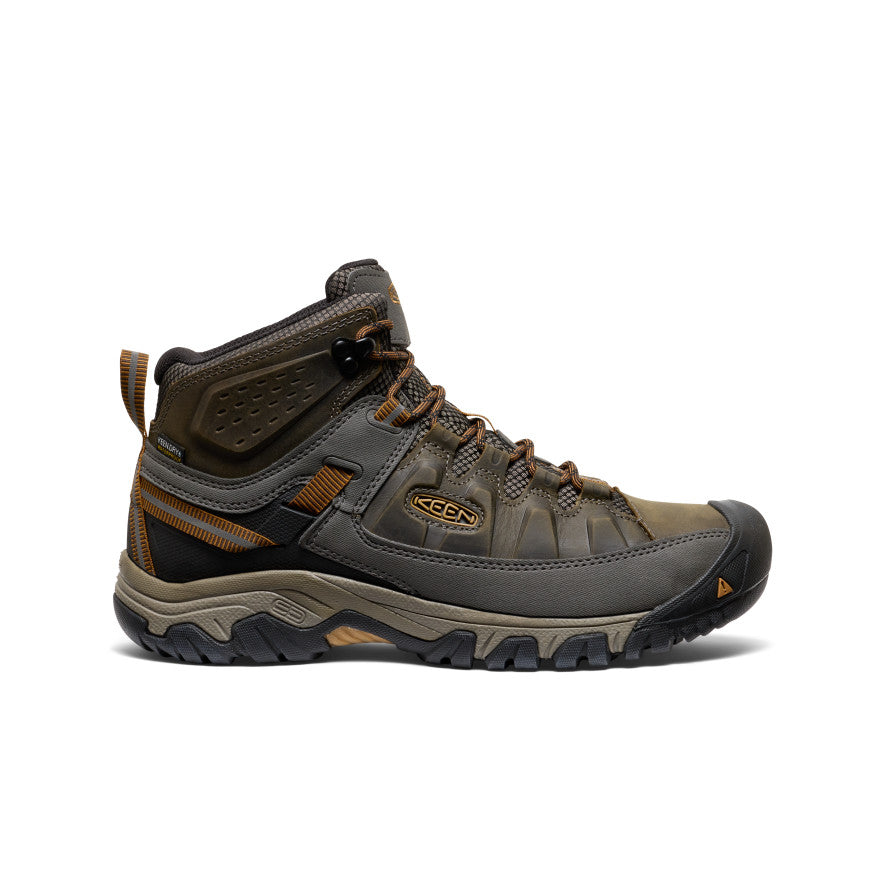 Mens Targhee III Waterproof Mid Wide Black OliveGolden Brown