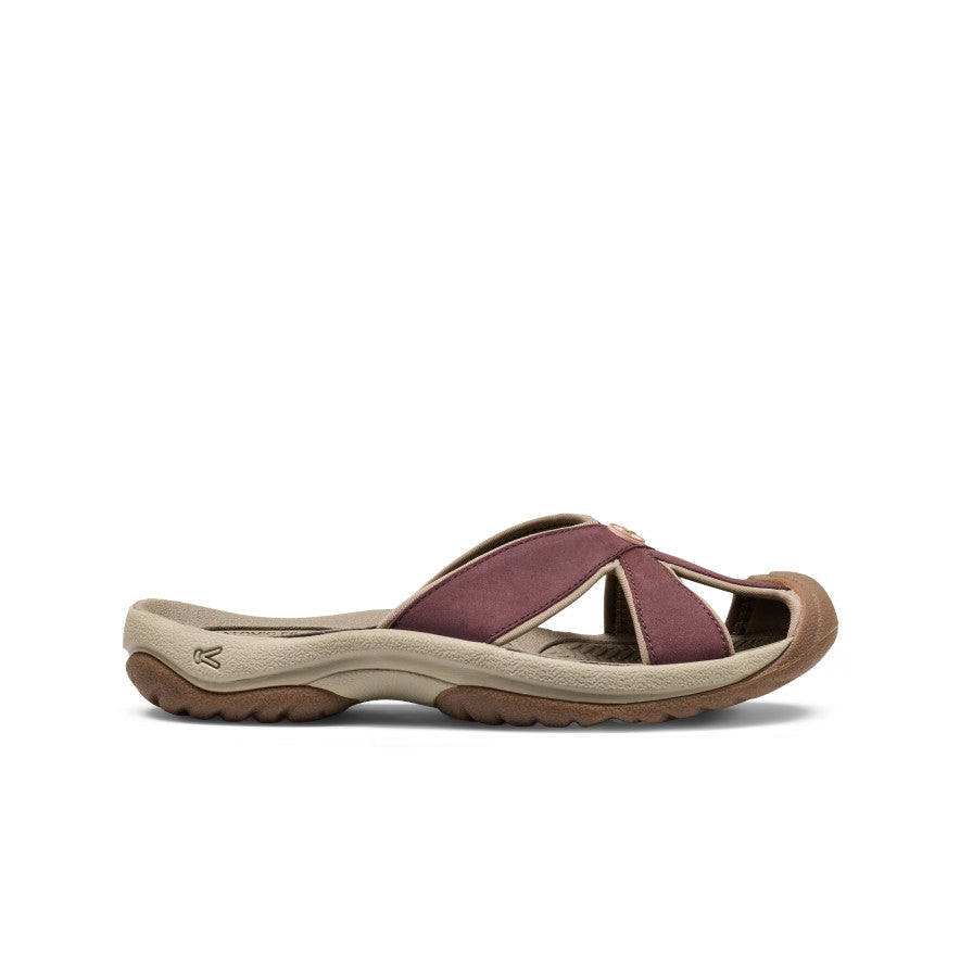 Womens Bali Leather Slide Sandal Mesa Glow