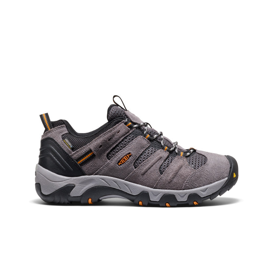 Mens Headout Waterproof Hiking Shoe Steel GreyOrange Pepper