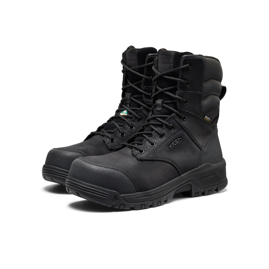 Mens CSA Evanston 8 Waterproof Boot Carbon Toe BlackBlack