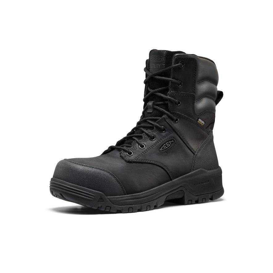 Mens CSA Evanston 8 Waterproof Boot Carbon Toe BlackBlack
