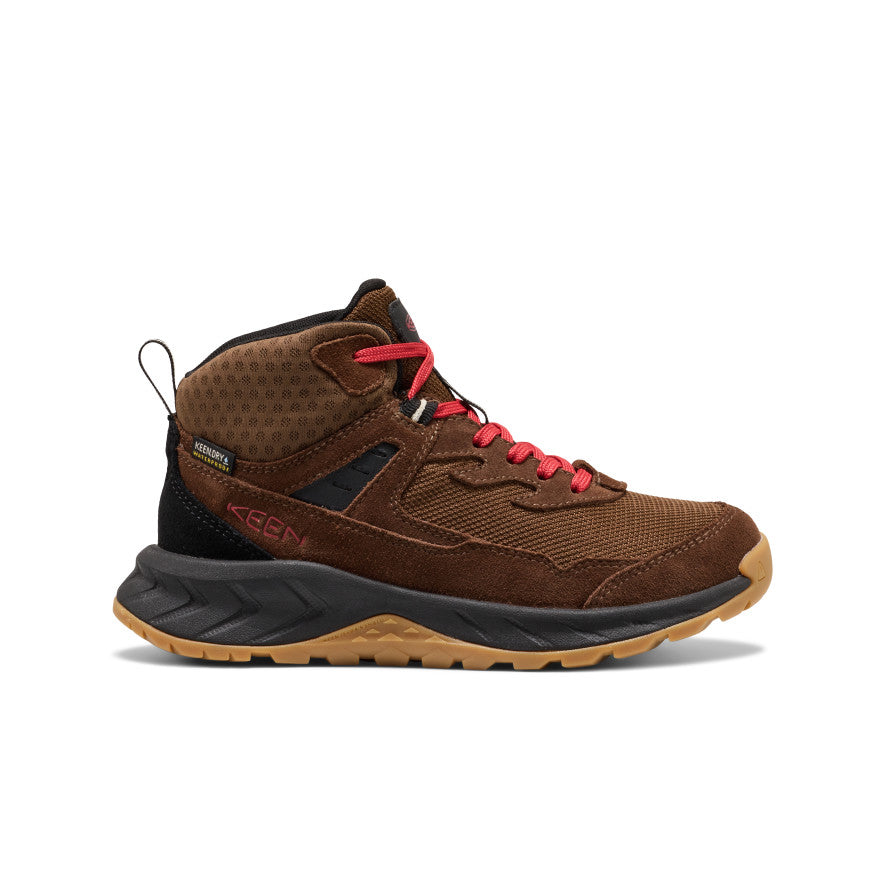 Big Kids Hightrail Waterproof Hiking Boot Dark EarthGarnet