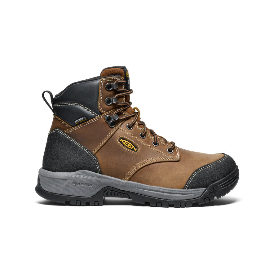 Mens Evanston 6 Waterproof Boot Soft Toe BisonBlack