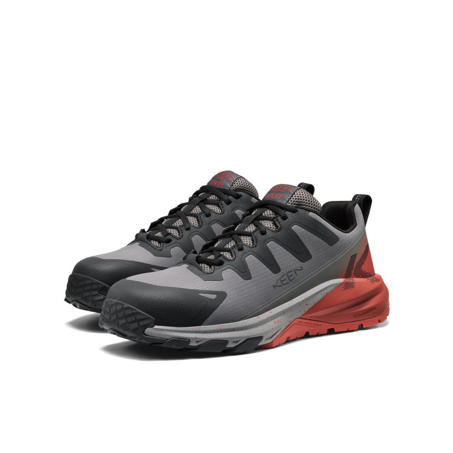 Mens Targhee Blur Work Shoe Carbon Toe Steel GreyBlack