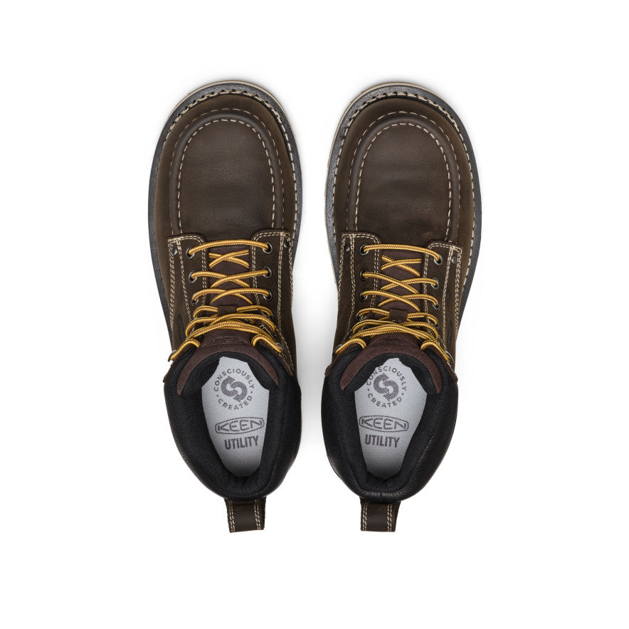 Mens Cincinnati 6 Waterproof Boot Carbon Toe Dark ChocolateSandshell