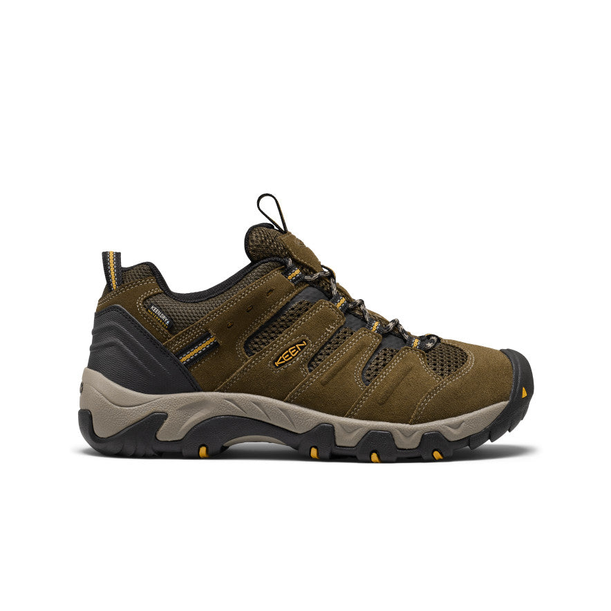 Mens Koven Waterproof Hiking Shoe Dark OliveSymphonic Sunset