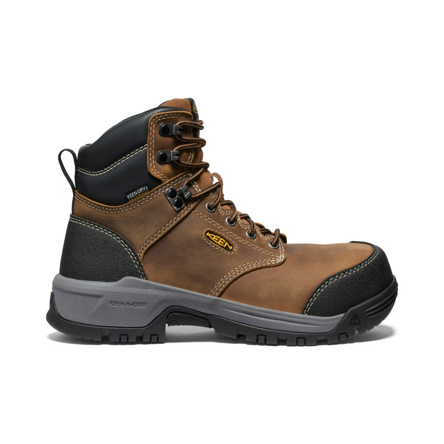 Womens Evanston 6 Waterproof Boot Carbon Toe BisonBlack