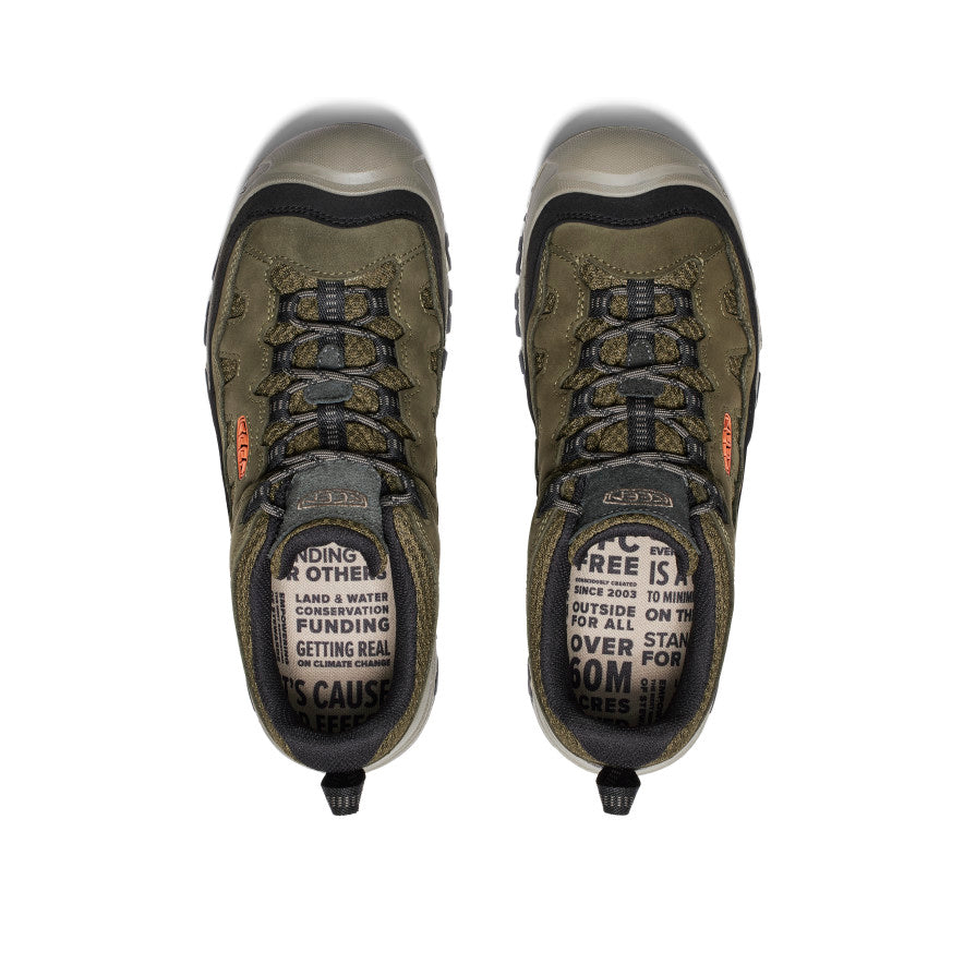 Mens Targhee IV Vented Hiking Shoe Dark OliveGold Flame