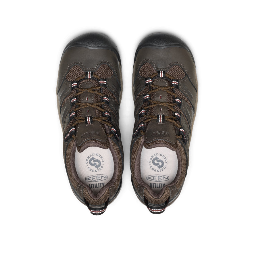 Mens Lansing Low Steel Toe Cascade BrownFired Brick