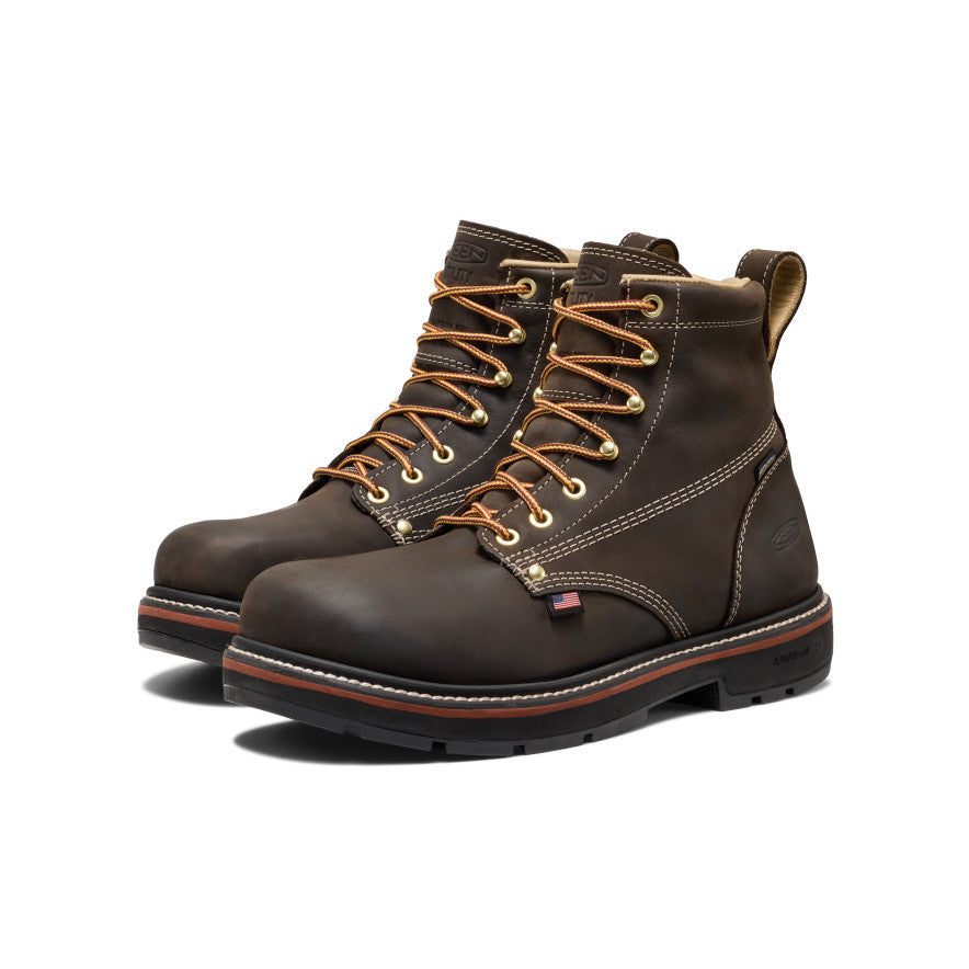 Mens Liberty 6 Waterproof 90 Heel Boot Carbon Toe Coffee BeanBlack