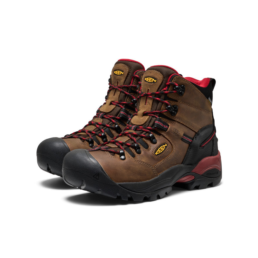 Mens Pittsburgh Energy 6 Waterproof Boot Carbon Toe BisonBlack