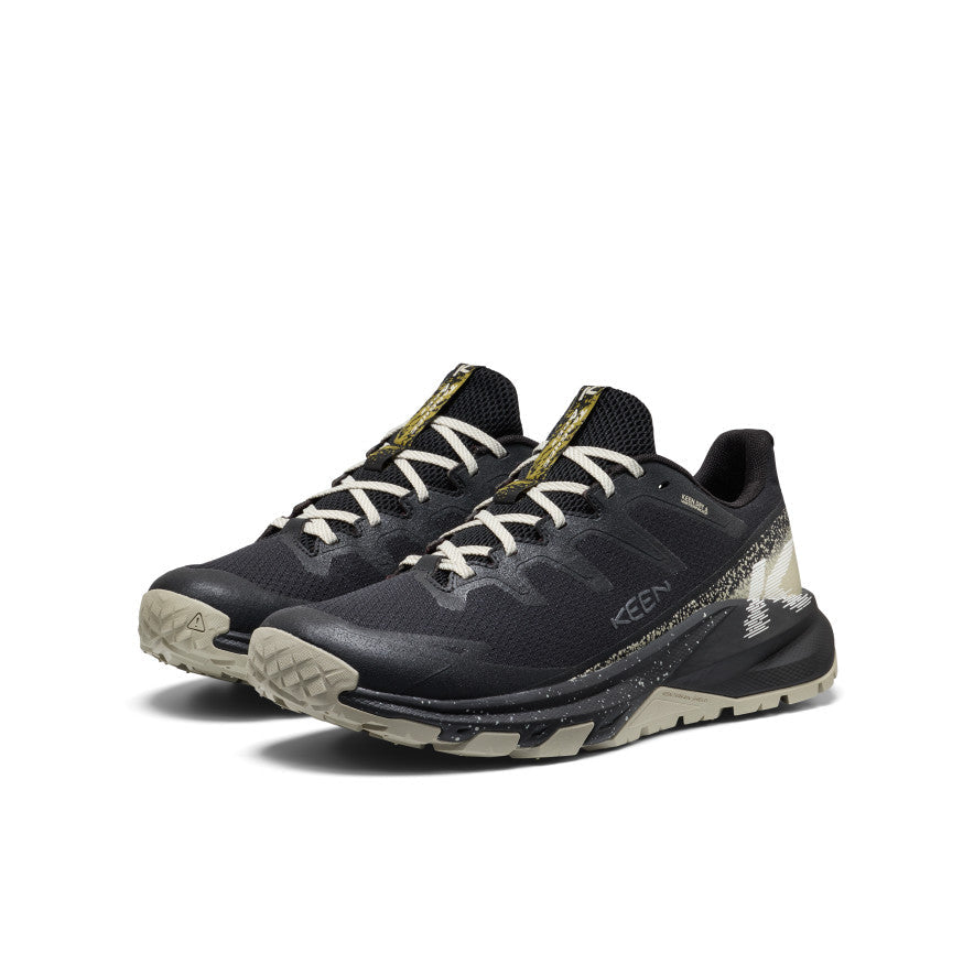 Mens Targhee Apex Wide Waterproof Hiking Shoe BlackAbbey Stone