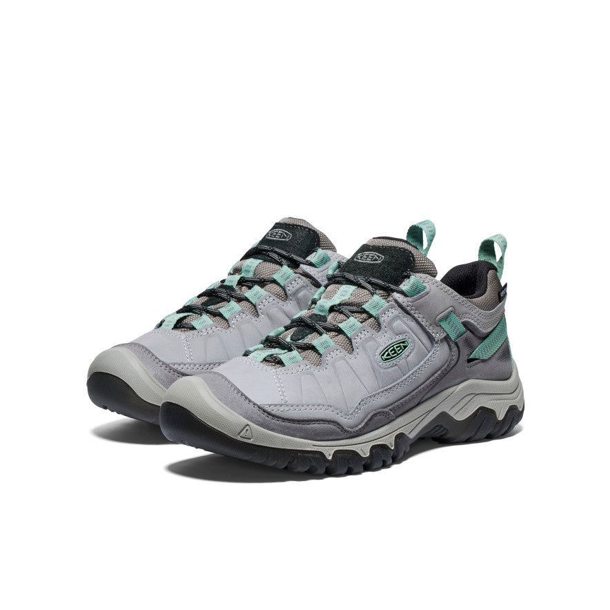 Womens Targhee IV Wide Waterproof Hiking Shoe AlloyGranite Green