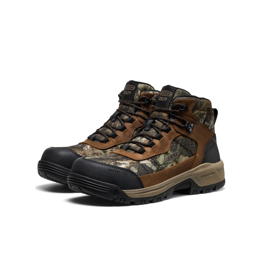 Mens Skokie Waterproof Work Boot Carbon Toe CamoBlack