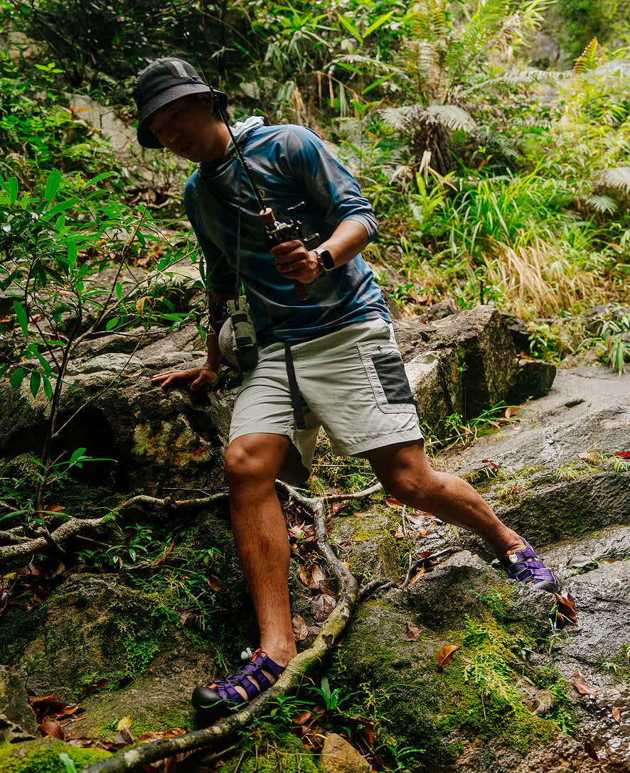 Mens Newport Retro Sandal x An Ko Rau An Ko Rau Purple