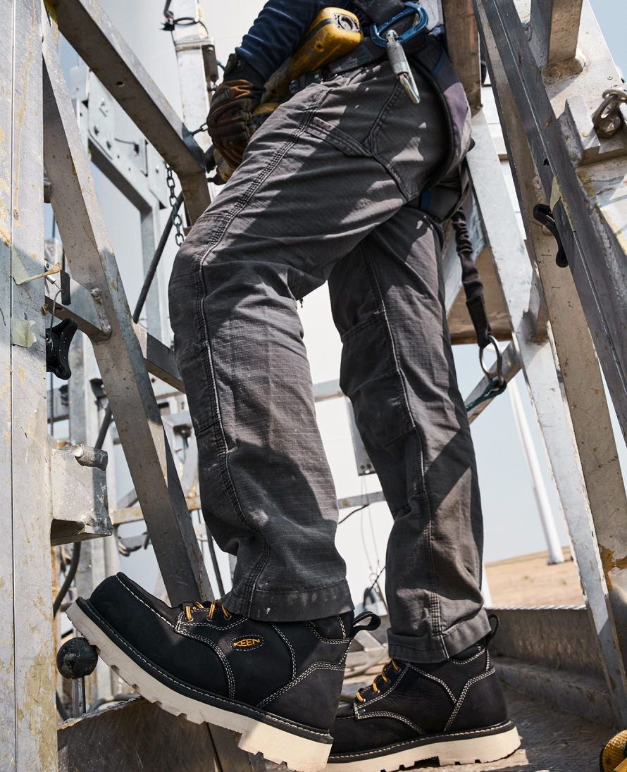 Mens Cincinnati 6 Waterproof 90 Heel Boot Carbon Toe Coffee BeanBlack