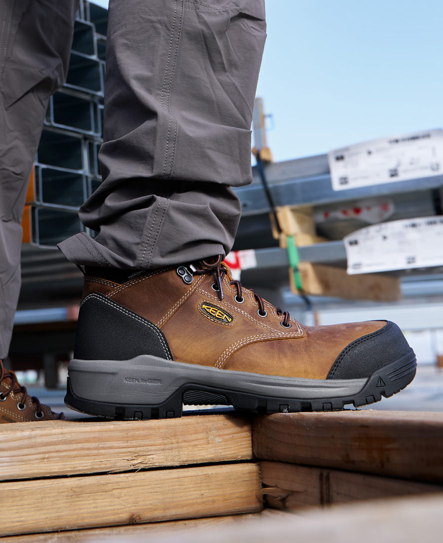 Mens Evanston 6 Waterproof Boot Soft Toe BisonBlack