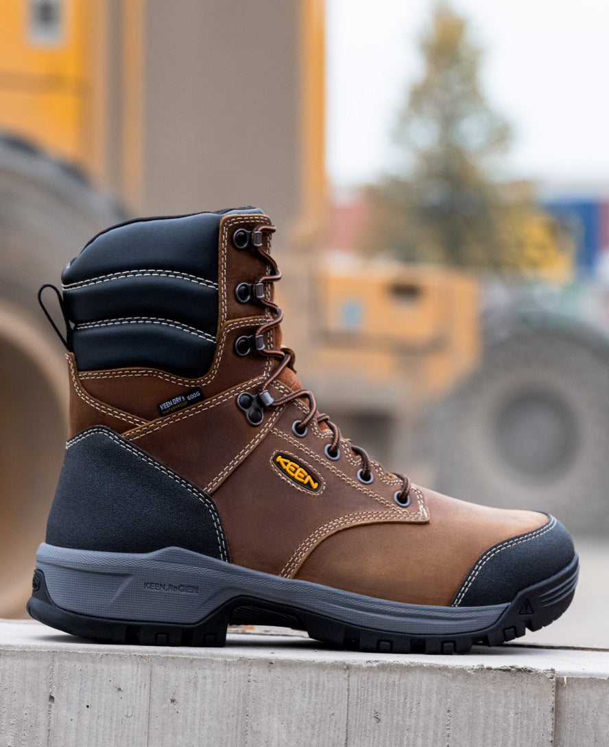 Mens Evanston 8 Insulated Waterproof Boot Soft Toe BisonBlack