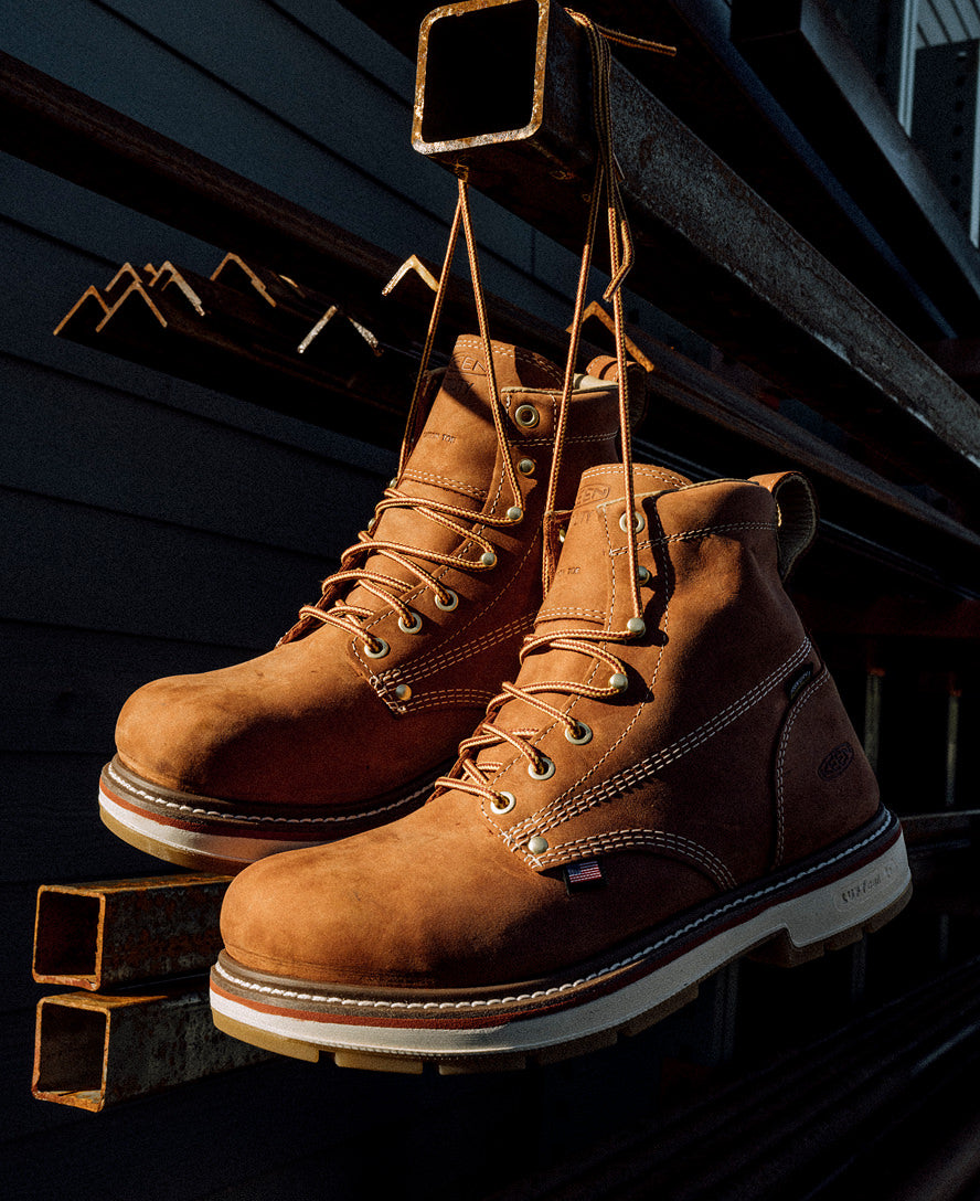 Mens Liberty 6 Waterproof 90 Heel Boot Carbon Toe Bombay BrownGum