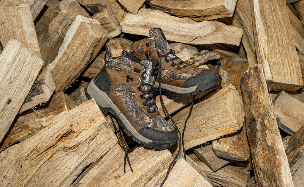 Mens Skokie Waterproof Work Boot Carbon Toe CamoBlack