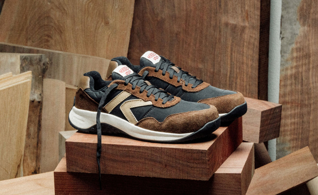 Mens KS86 Utility Work Sneaker Carbon Toe Dark EarthBlack