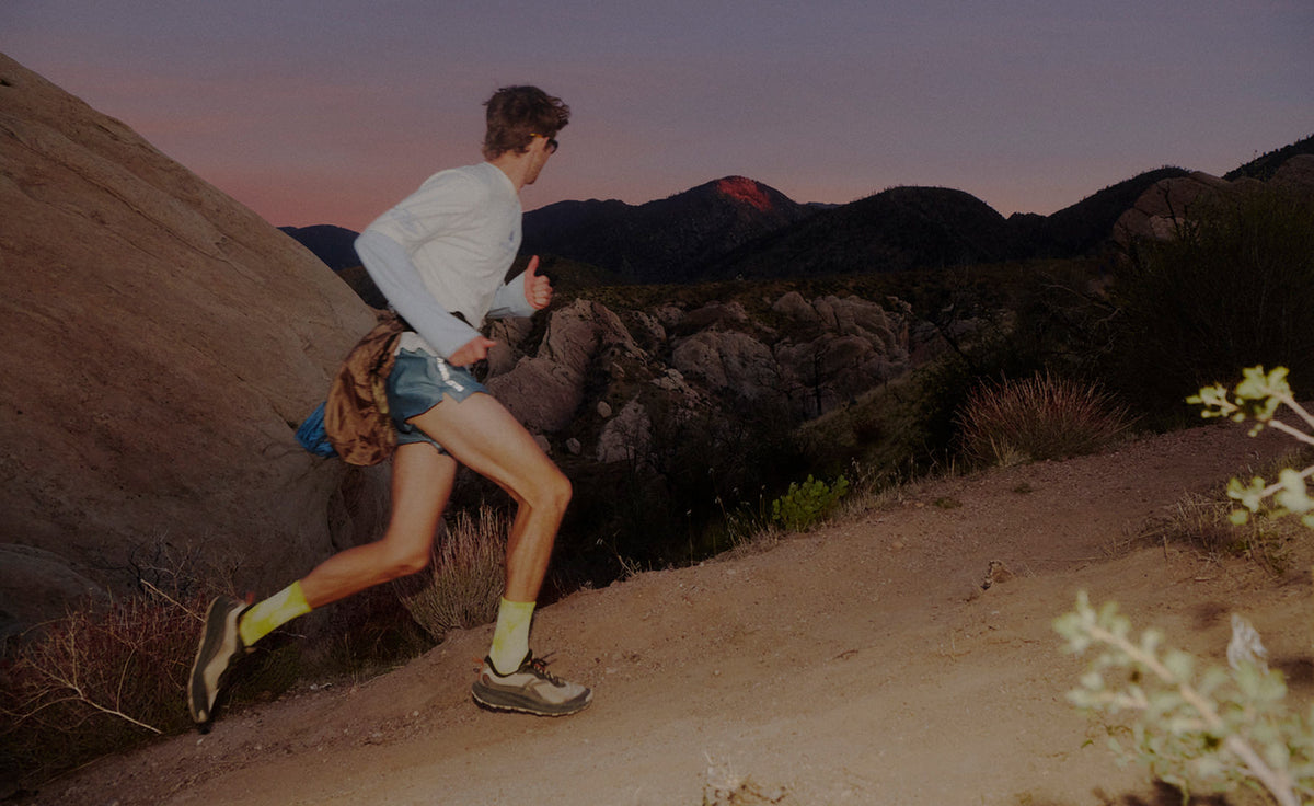 Mens Wander Trail Running Shoe Star WhiteDesert Sage