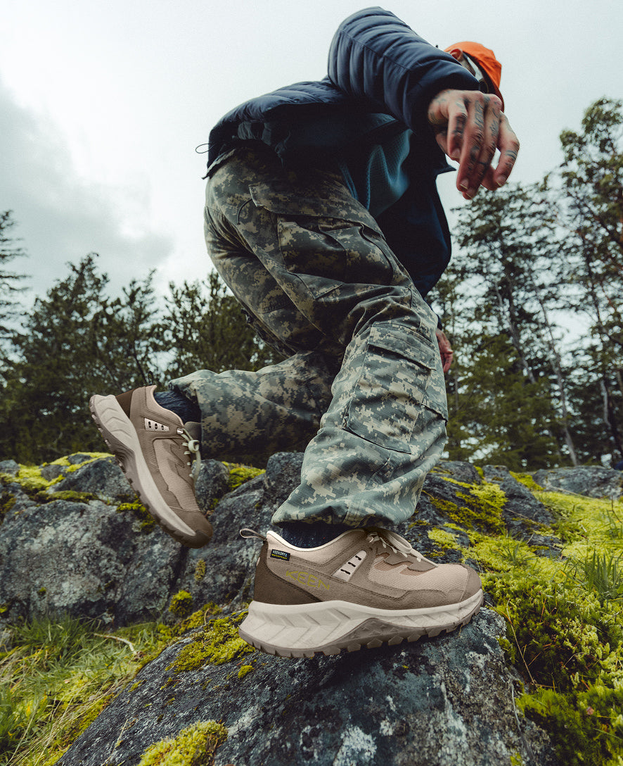Mens Hightrail Vented Hiking Shoe Martini OliveBlack