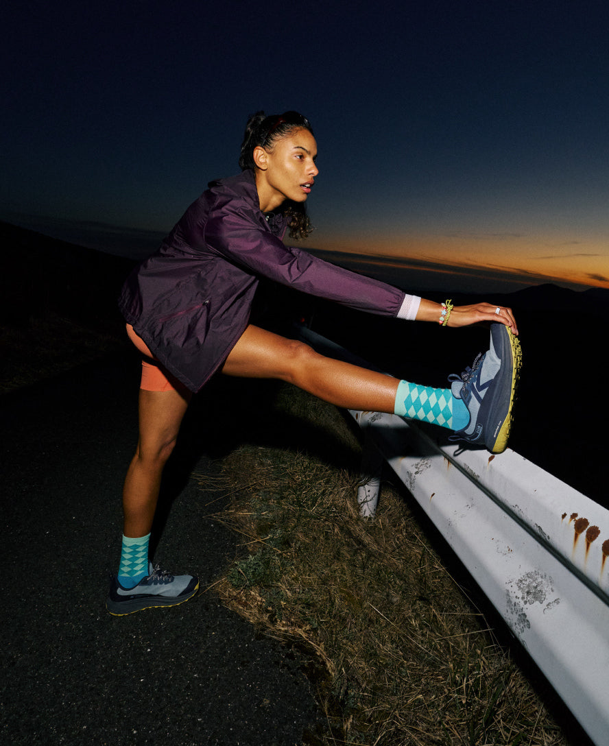 Womens Roam Waterproof Trail Running Shoe HuckleberryBallad Blue