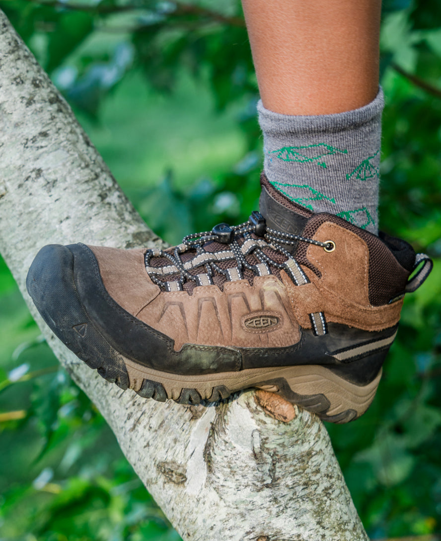 Big Kids Targhee IV Waterproof Hiking Boot BisonBrindle