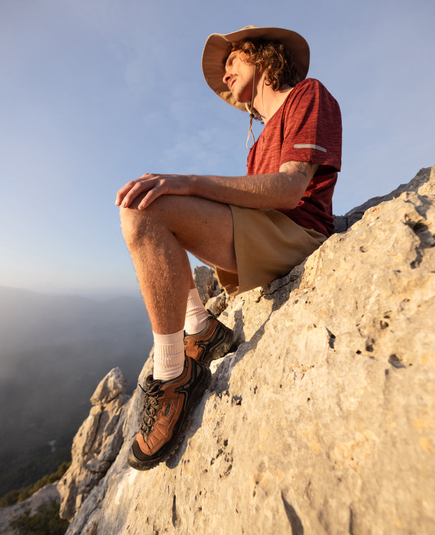 Mens Targhee IV Waterproof Hiking Shoe Sea TurtleRoasted Pecan