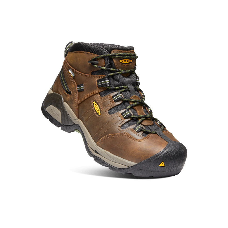 Mens Detroit XT Waterproof Boot Steel Toe Cascade BrownBronze Green