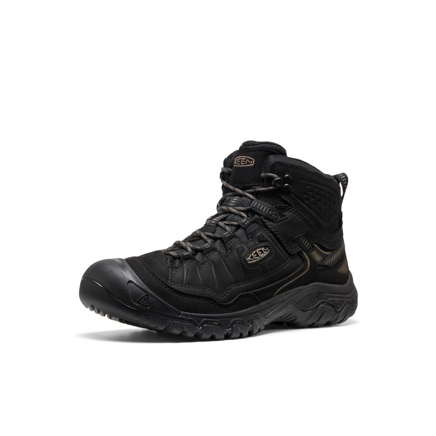 Mens Targhee IV Wide Waterproof Hiking Boot Triple Black