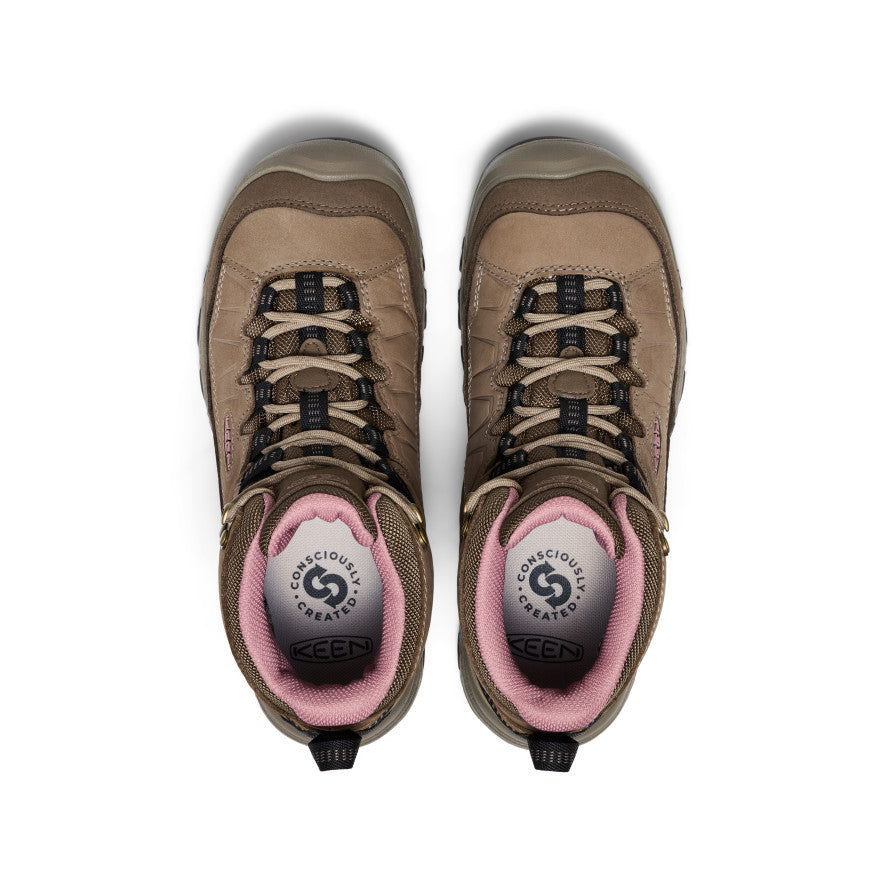 Womens Targhee IV Wide Waterproof Hiking Boot BrindleNostalgia Rose