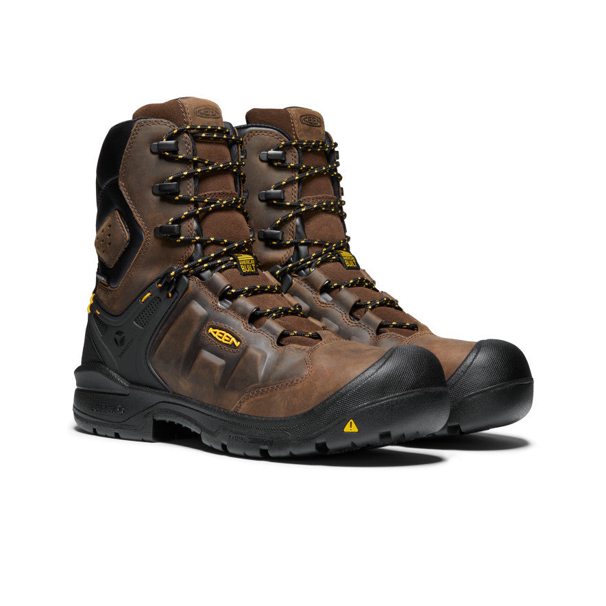 Mens Dover 8 Waterproof Boot Carbon Toe Dark EarthBlack