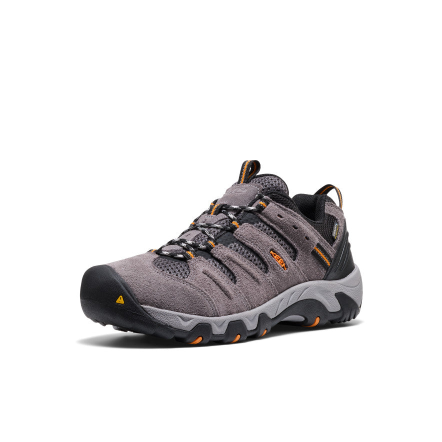 Mens Headout Waterproof Hiking Shoe Steel GreyOrange Pepper