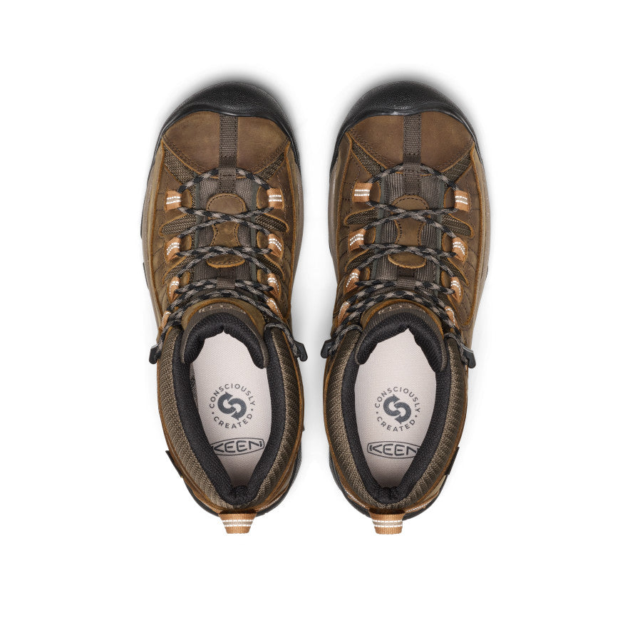 Mens Targhee II Mid Waterproof Hiking Boots Black OliveChipmunk
