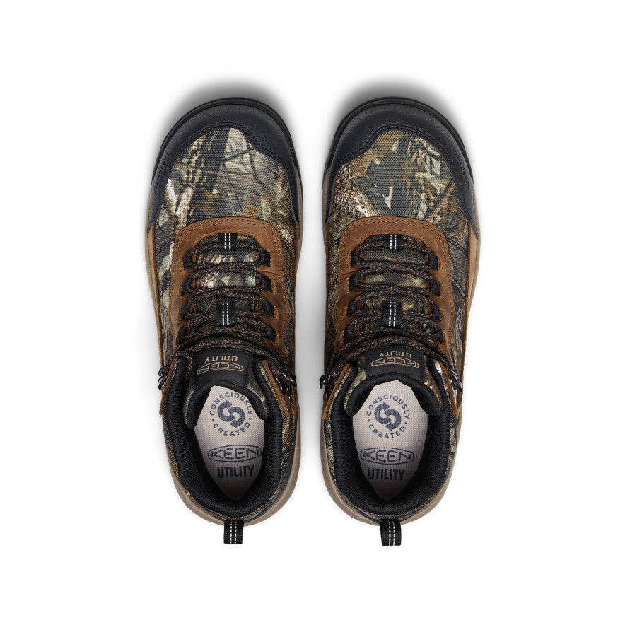 Mens Skokie Waterproof Work Boot Carbon Toe CamoBlack