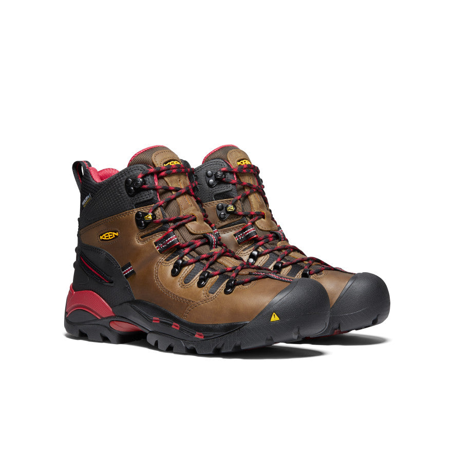 Mens Pittsburgh 6 Waterproof Boot Steel Toe Bison