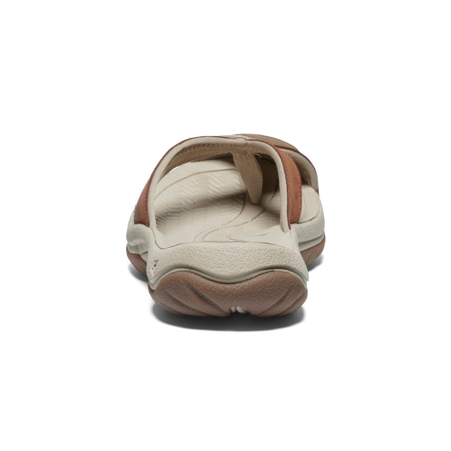 Womens Waimea Leather Flip-Flop Sorrel HorsePlaza Taupe