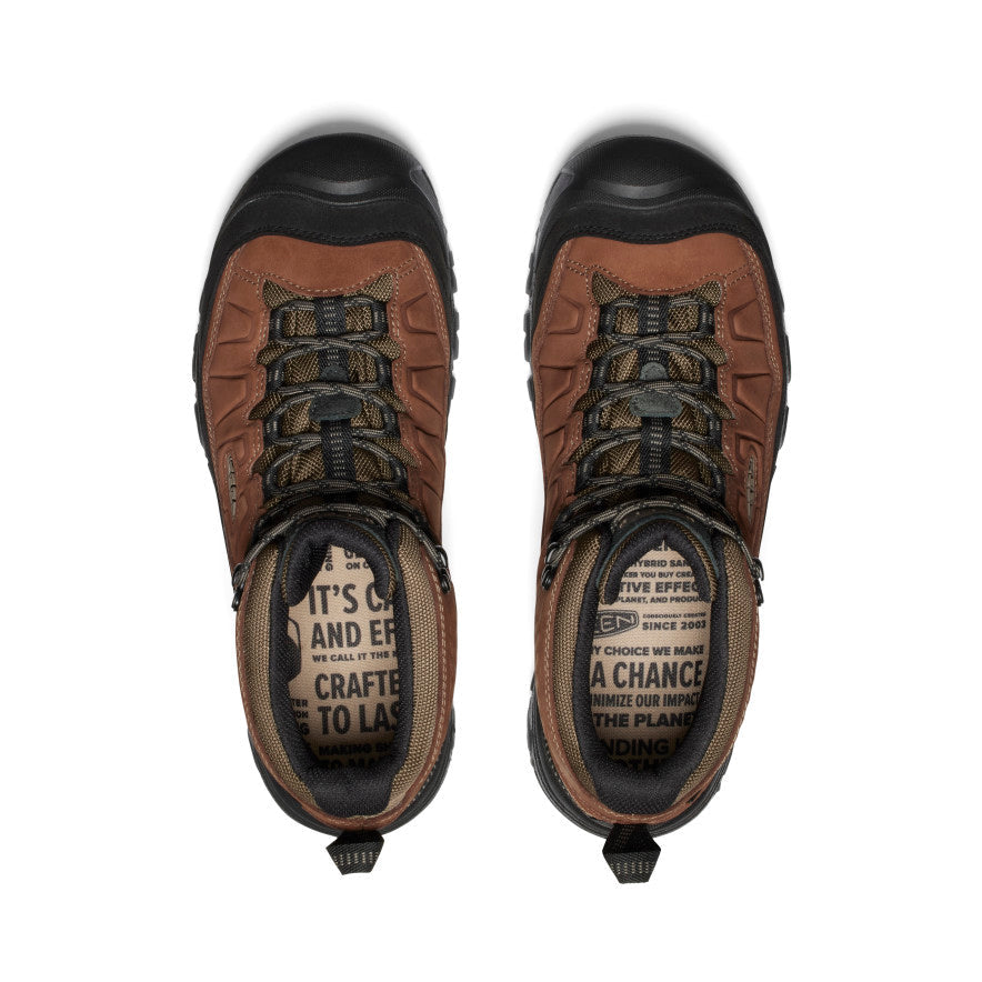 Mens Targhee IV Wide Waterproof Hiking Boot BisonBlack