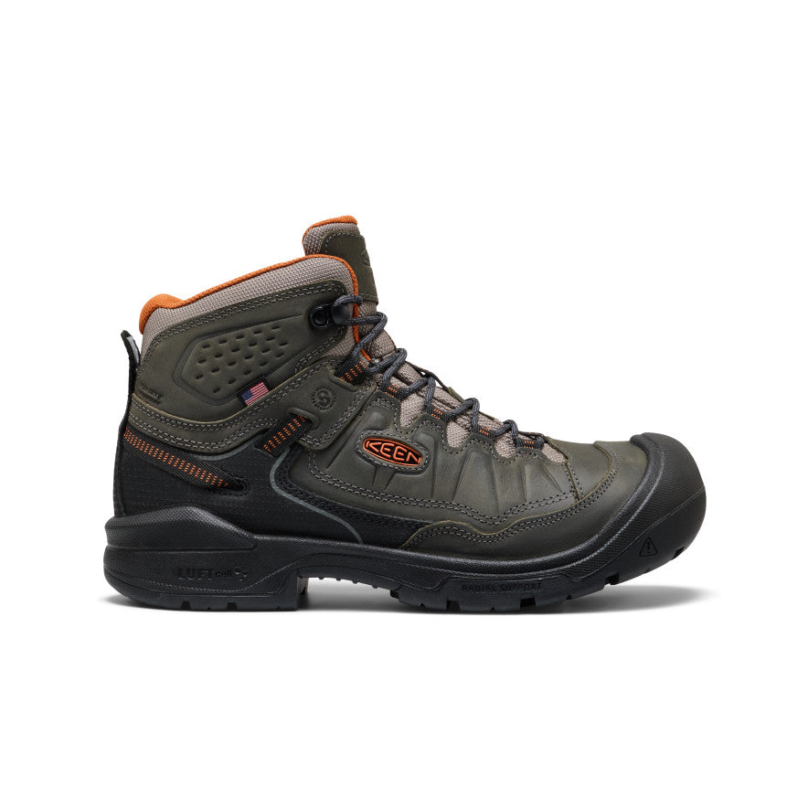 Mens Targhee IV Waterproof Work Boot Carbon Toe MagnetBlack
