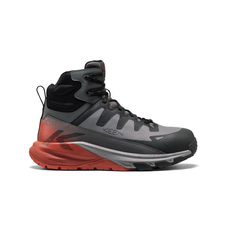 Mens Targhee Blur Waterproof Work Boot Carbon Toe Steel GreyBlack