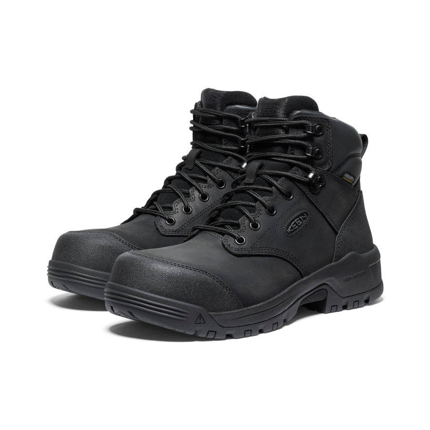 Mens Evanston 6 Waterproof Boot Carbon Toe BlackBlack