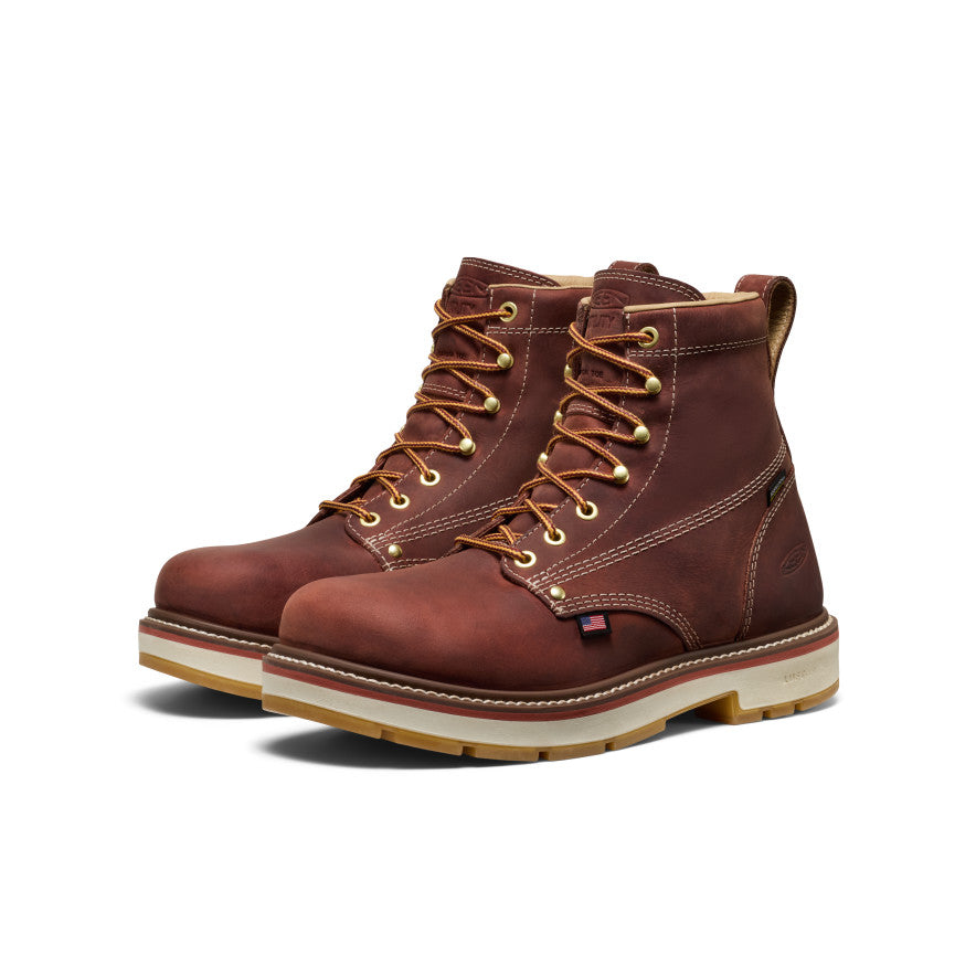 Mens Liberty 6 Waterproof 90 Heel Boot Carbon Toe Bombay BrownGum