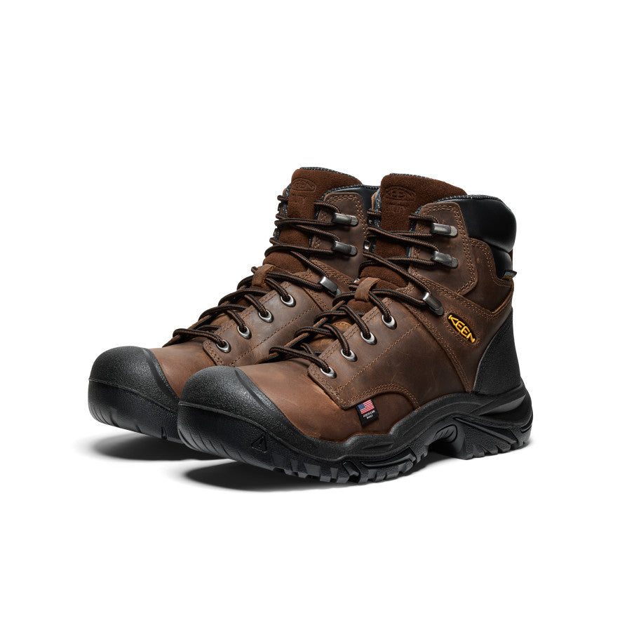 Mens Mt Vernon II 6 Waterproof Boot Steel Toe Dark EarthBlack