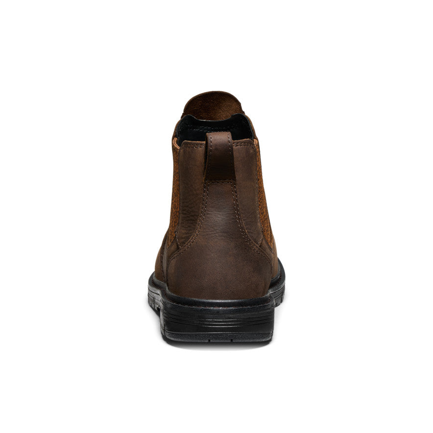 Womens San Jose Chelsea 90 Heel Boot Aluminum Toe Cascade BrownBlack