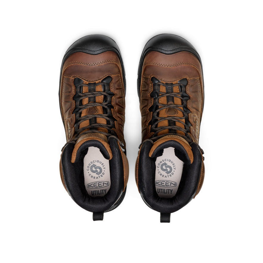 Mens Targhee IV 8 Insulated Waterproof Work Boot Carbon Toe BisonBlack