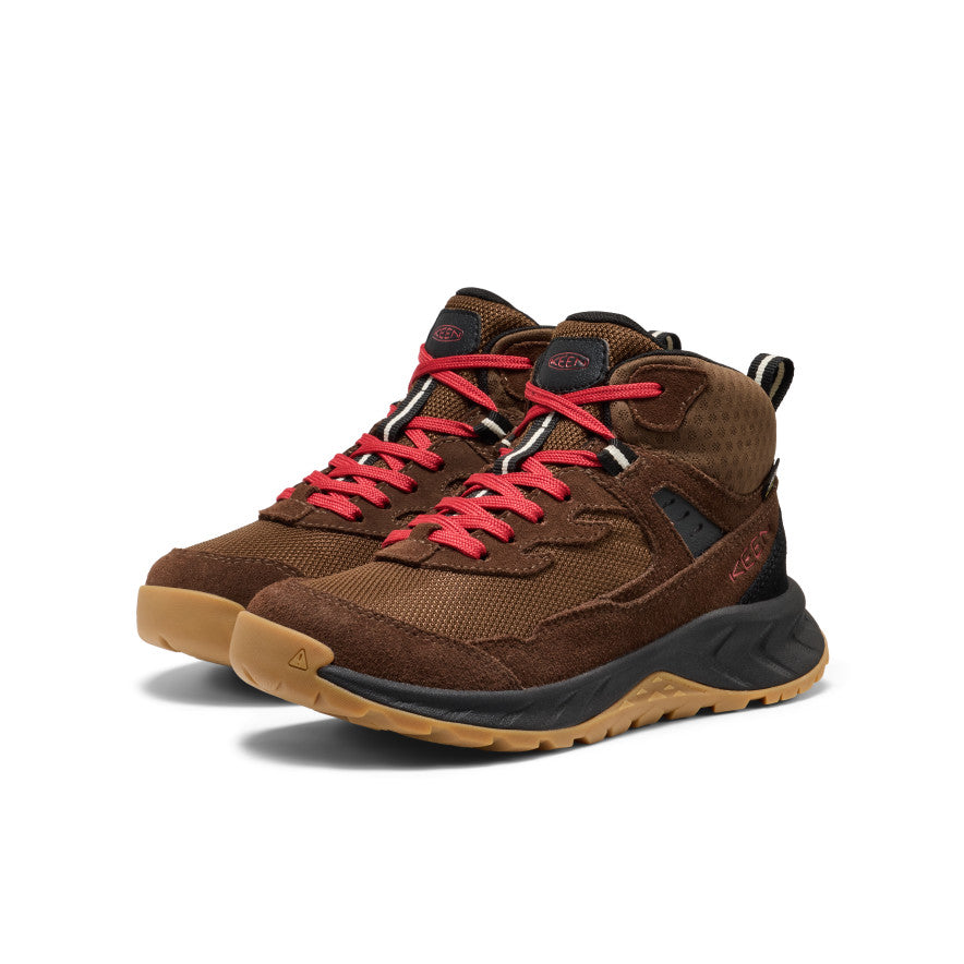 Big Kids Hightrail Waterproof Hiking Boot Dark EarthGarnet