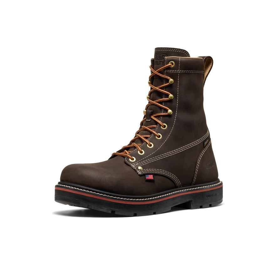 Mens Liberty 8 Waterproof 90 Heel Boot Carbon Toe Coffee BeanBlack