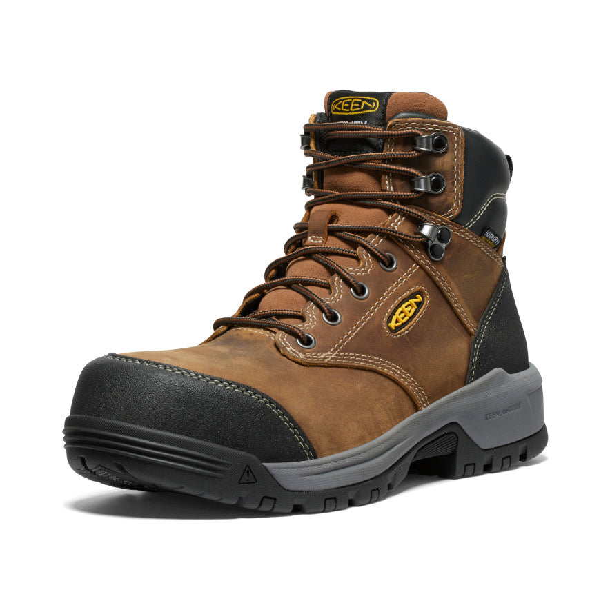 Mens Evanston 6 Waterproof Boot Carbon Toe BisonBlack
